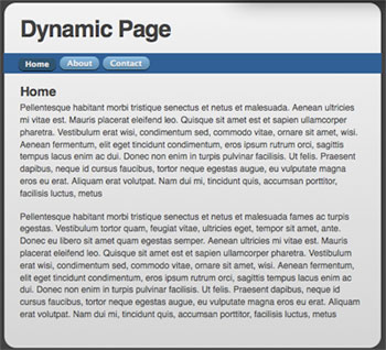 Dynamic Page / Replacing Content